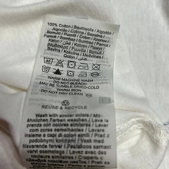 Jack&Jones graphic white cotton short sleeve t shirt , red square vacay print - Picture 8 of 9